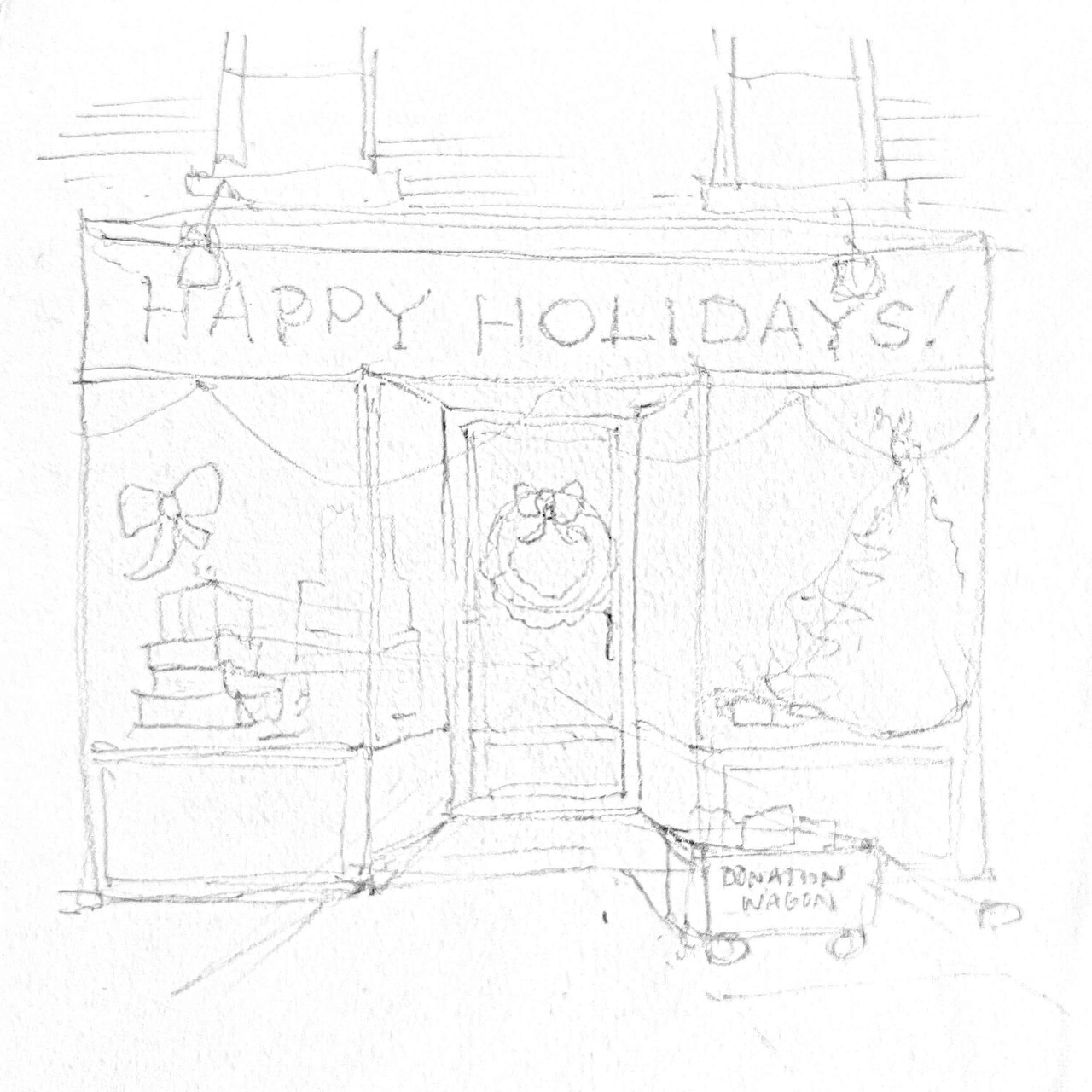 Sketch and Paint a Holiday Shopfront with Derwent
